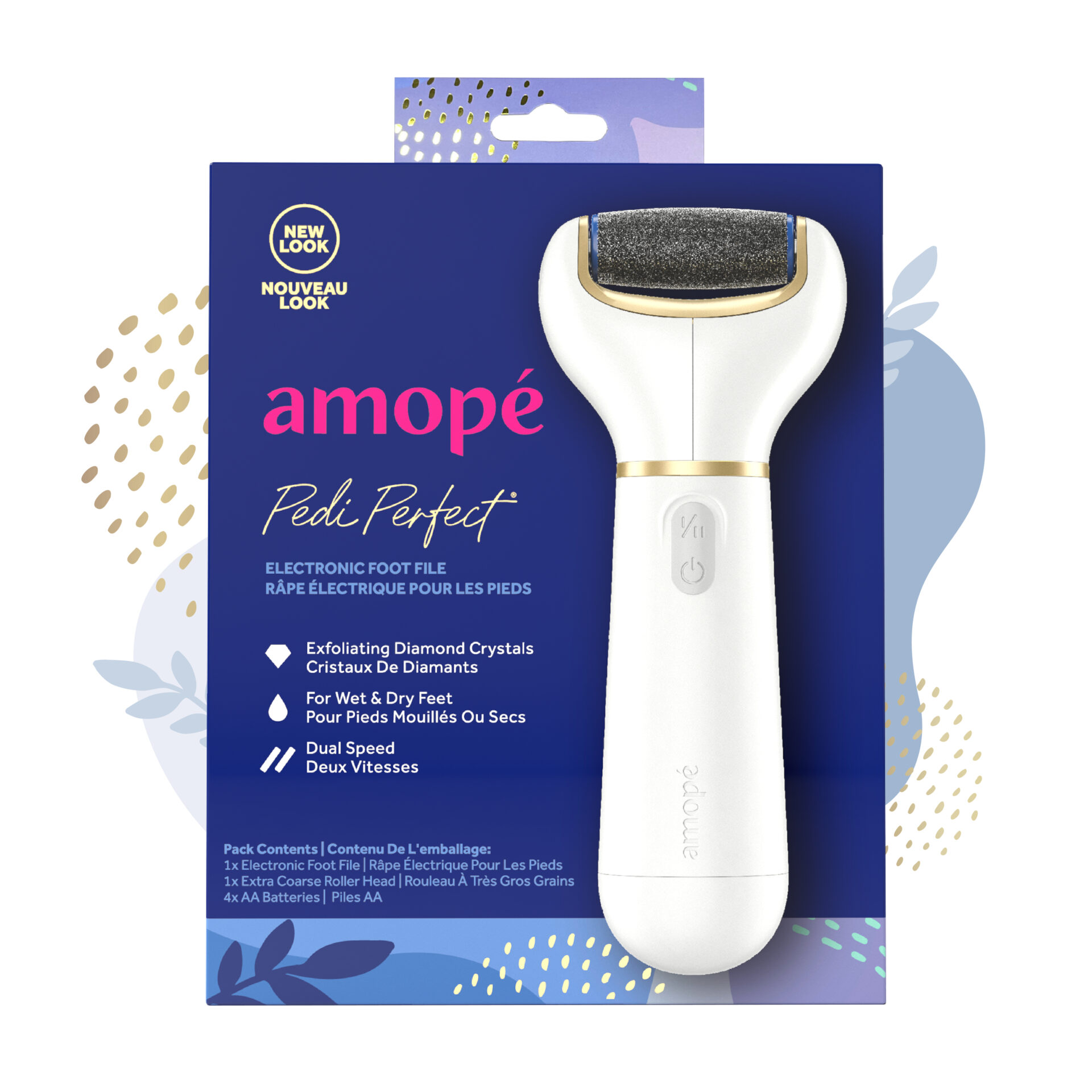 Amope Pedi Perfect Electronic Foot File Mixed Refills, 2 ct, Regular &  Ultra Coarse Mixed Coarse Refills