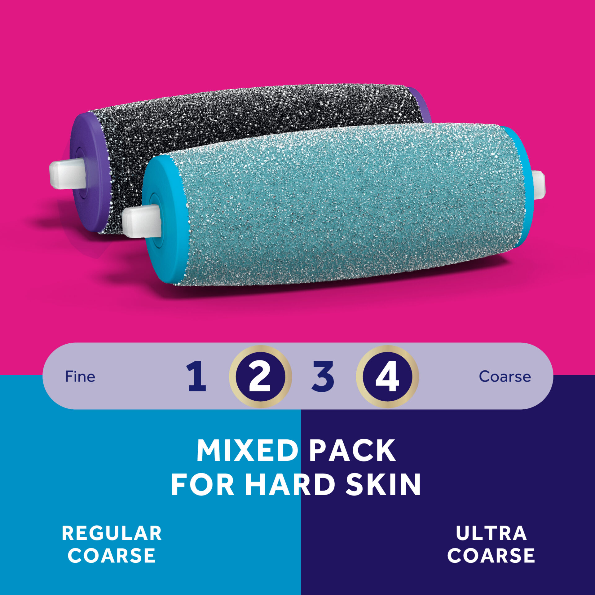 Amopé® Pedi Perfect® Electronic Foot File Refills Mixed Refills, 2 ct