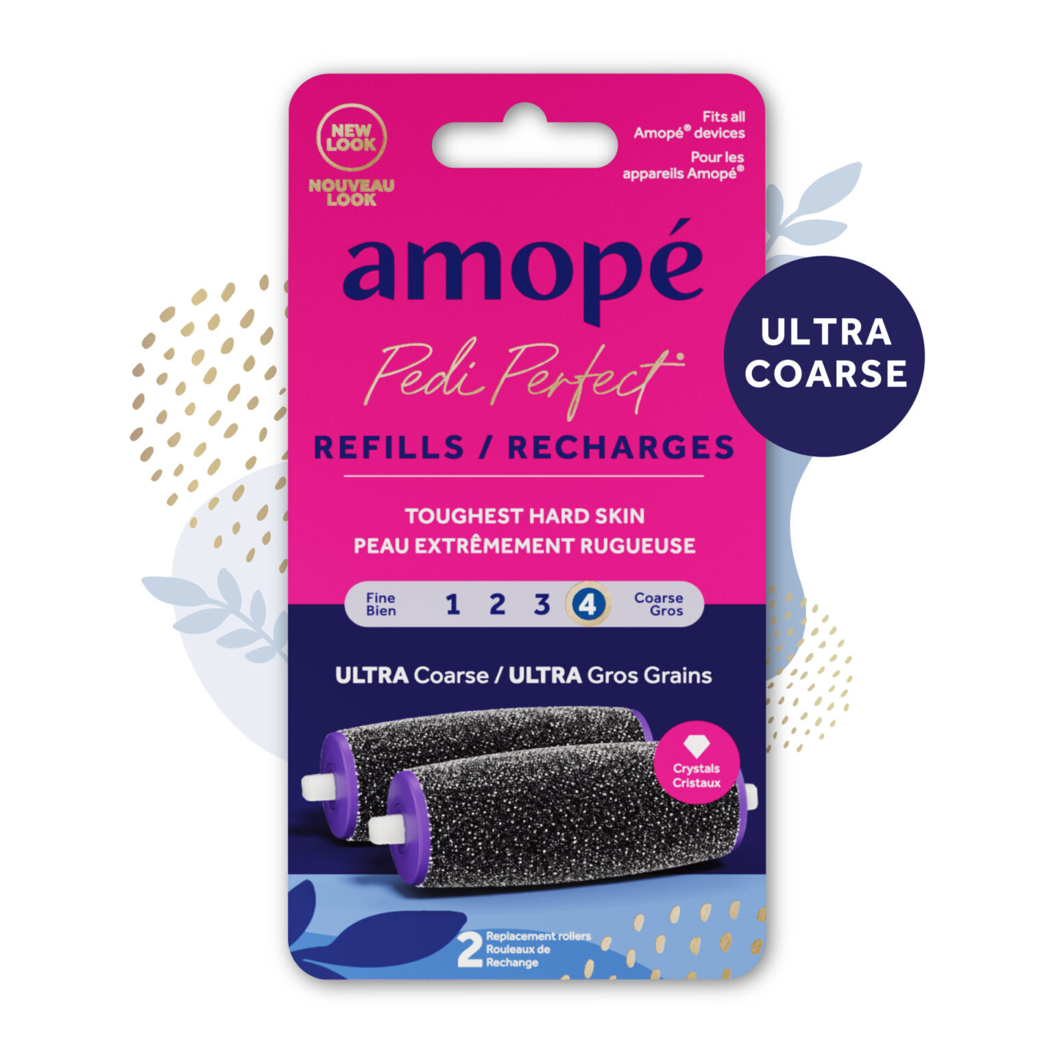 Amope® Pedi Perfect® Electronic Foot File Refills Ultra Coarse Amope US