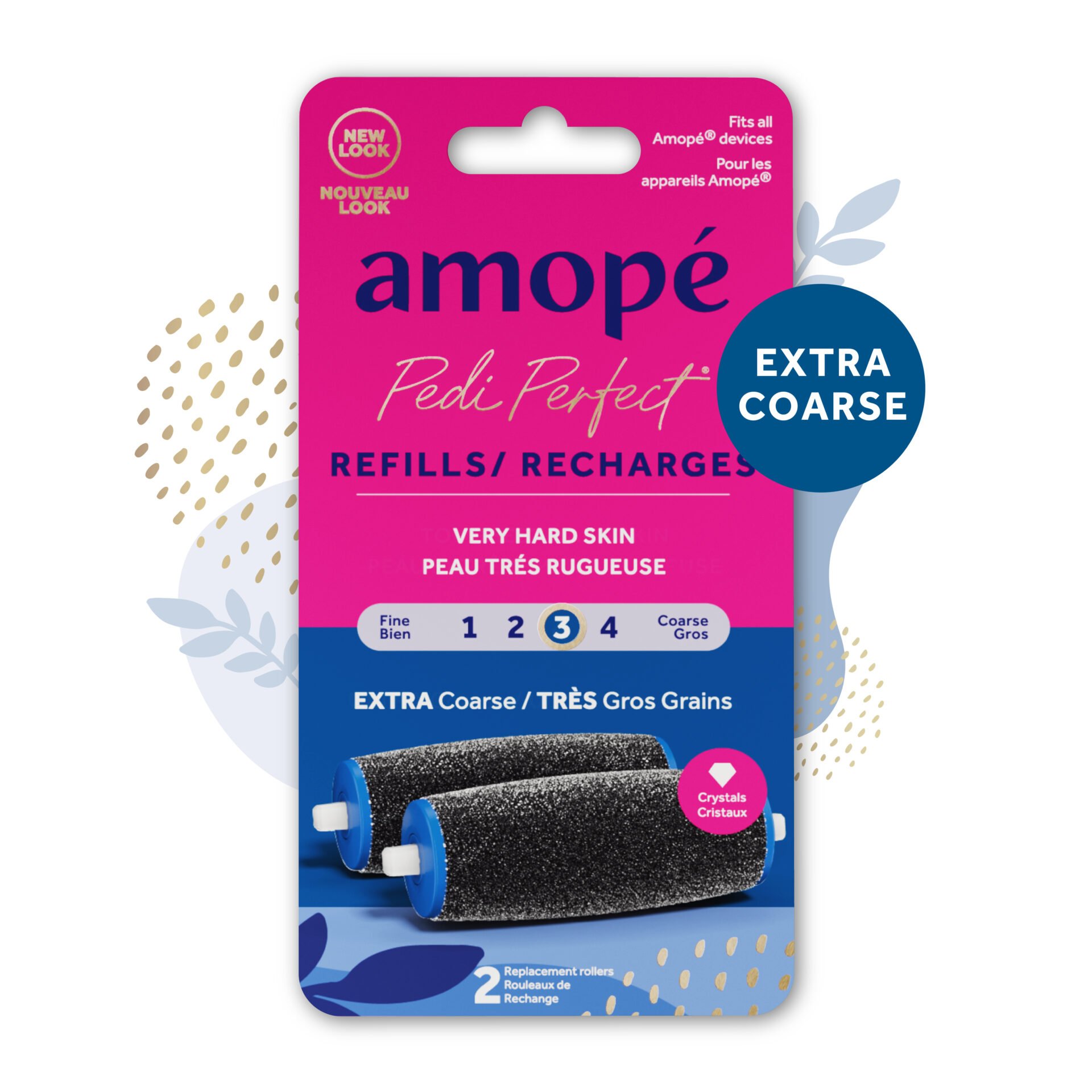 Amope® Pedi Perfect® Electronic Foot File Refills - Extra Coarse