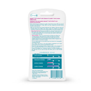 Amope pedi perfect with diamond crystals extra coarse roller heads package (back) instructions for use