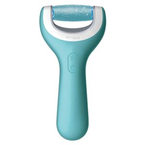 Light blue amope rechargeable electronic foot file with roller head