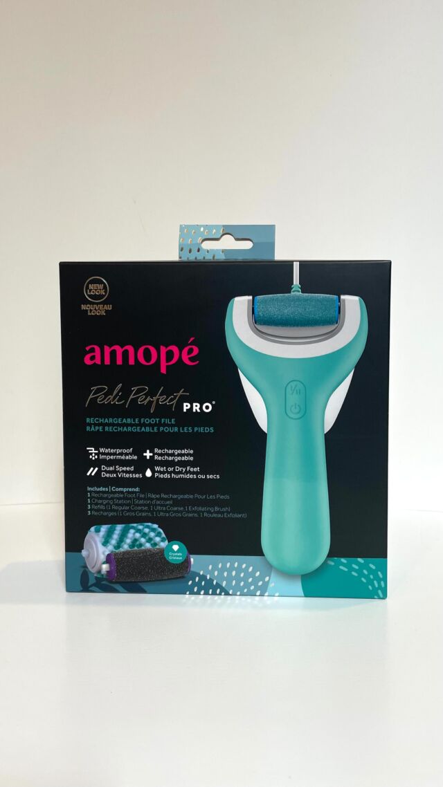 Amope Pedi Perfect Pro Wet & Dry Foot File, Callous Remover for Feet,  Removes Hard and Dead Skin Rechargeable & Waterproof